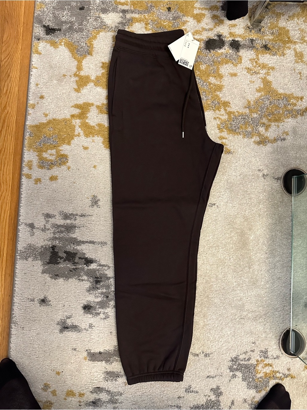 Brand New Men's Brown Jogger Sweatpants - Casual Drawstring Cuffs Size M H&M